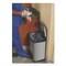 Rubbermaid Commercial Slim Jim 4-Gallon Front Step Style Stainless Steel Step-On Container - Black